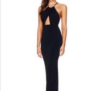 Nookie black halter midi